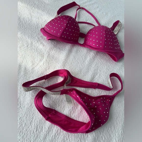Victorias Secret Rhinestone Bikini Thong Set - Picture 3 of 7